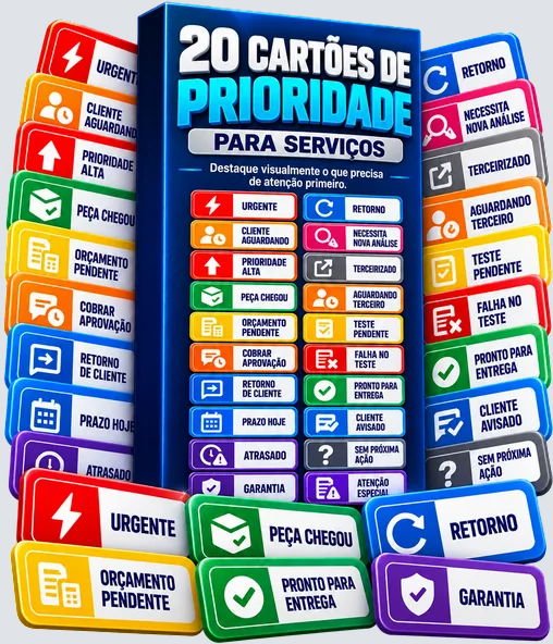 Bônus 4: 20 Cartões de Prioridade para Serviços